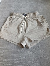 H M Pinstripe Men's Swim Shorts Trunks Size Small Pockets 24" Waist 5" Inseam
