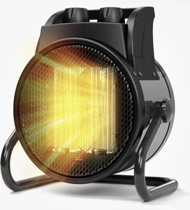 Space Chauffe-eau pour usage intérieur, 1500W PTC Électrique avec noir