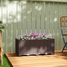 Plastic Raised Garden Bed with Legs, Self Watering Elevated Planter Boxes