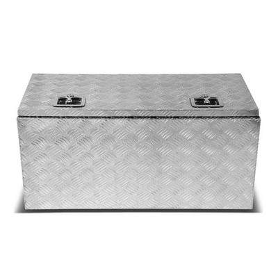 DNA MOTORING Truck Tool Box - Lockable Aluminum Storage Box, Organizer with L...