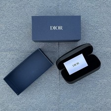 New Christian Dior Eyewear Box  Plain Black Saks Clamshell Case Only Sunglasses
