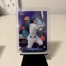 2025 Topps Finest - Uncommon Luisangel Acuna #108 Purple Refractor /200 (RC)
