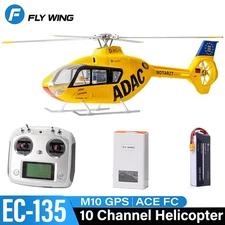 Fly Wing EC-135 10CH GPS ACE Flight Control Hovering Gyro RC  RTF Helicopter