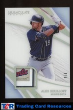 2021 Immaculate Collection #M-AK Alex Kirilloff Materials Laundry Tags #/5