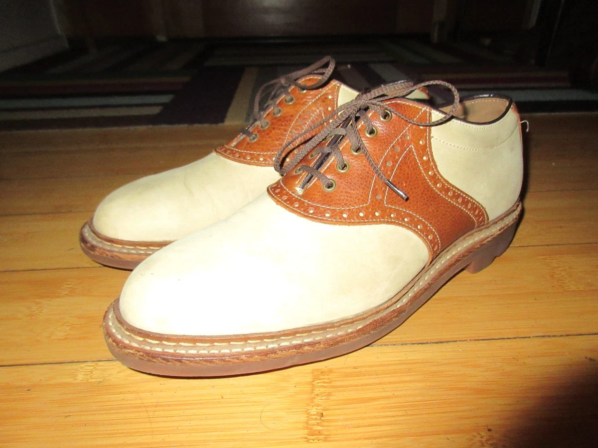 Johnston & Murphy McGuffey Sheepskin White Leather Lace-Up Shoes – Men\'s Size 9. Johnston & Murphy Leather Upper White Dress Shoes for Men  main image 4