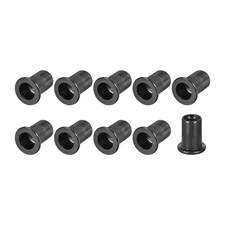 20Pcs Rivet Nuts M6 Carbon Steel Threaded Inserts Nut for Fasteners Black