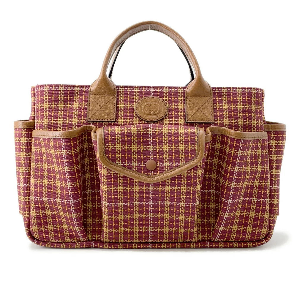Gucci Children'S Check Pattern Interlocking G Tot… - image 1