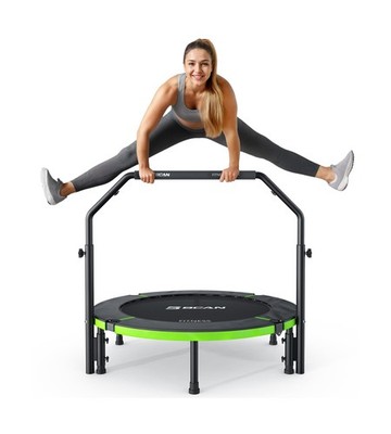 BCAN 40''/48'' Foldable Mini Trampoline, Rebounder Trampoline for Adu... Fast Ship