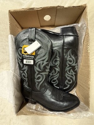 Dan Post Men's Black Milwaukee Men s Western Cowboy Boots Style DP2110R (S 10.5)