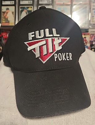 Full Tilt Poker Main Event Baseball Hat/Cap, Black, Adjustable Strapback