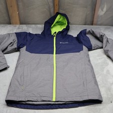 Columbia Jacket Youth Large 14/16 Gray Alpine Action Insulated Omni Heat Winter