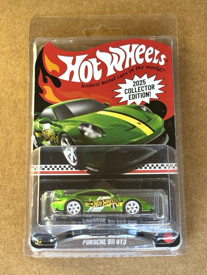2025 Hot Wheels Porsche 911 GT3 Spectraflame Green Collector Edition