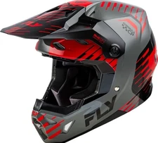 Fly Racing Formula CP Slice Helmet Grey/Red/Black Size: Medium | 73-0051M