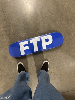 FTP FuckThePopulation 8.375'' Royal/White Jumbo Logo Skateboard Deck New