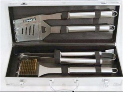 Excalibur 5 Piece BBQ Set Spatula Fork Tong Grill 810-1