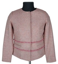 Joules Womens 207510 Pink Tweed Jacket Size UK 10 / EU 38 / US 6