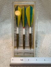 Vintage Unicorn Brass Darts Darrow Feather Made in England Darrow, Medim, 17 Gra