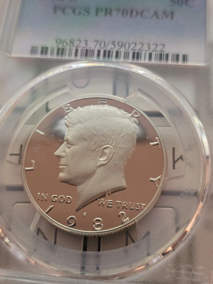 1992 S 50C Silver Kennedy Half Dollar Proof PCGS PR70DCAM-SEE STORE WW2 MEDALS - Изображение 2 из 4