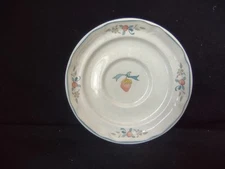 Marmalade Stoneware Japan Strawberry Saucer 6" Geese Duck Ribbon (lot 2831c)