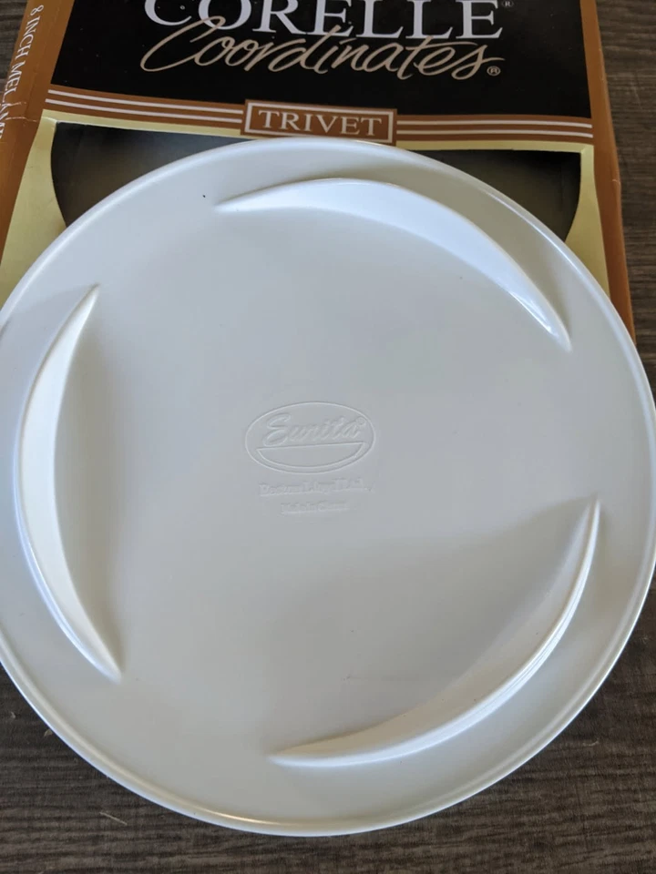 CORELLE COORDINATES DELICATE ARRAY 8 INCH FOOTED TRIVET NEW FREE USA SHIPPING - Image 4 of 4