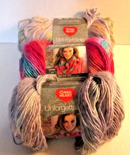 1 Skein Red Heart Boutique Unforgettable Yarn -Springtime Echo Pearly Cappuccino