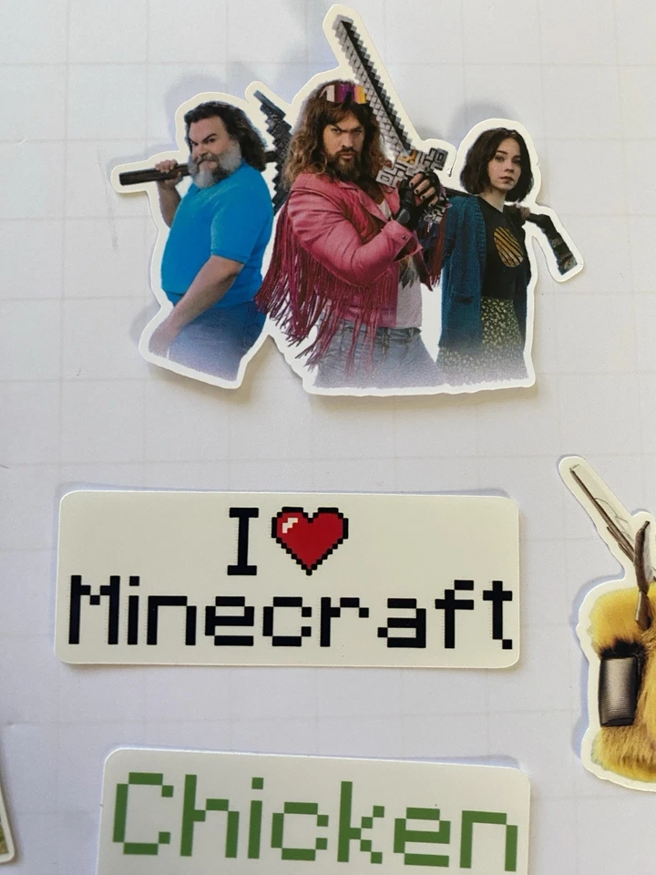 20 Pc Waterproof Vinyl Minecraft Stickers Video Game Luggage Phone Laptop Locker - Image 4 of 4