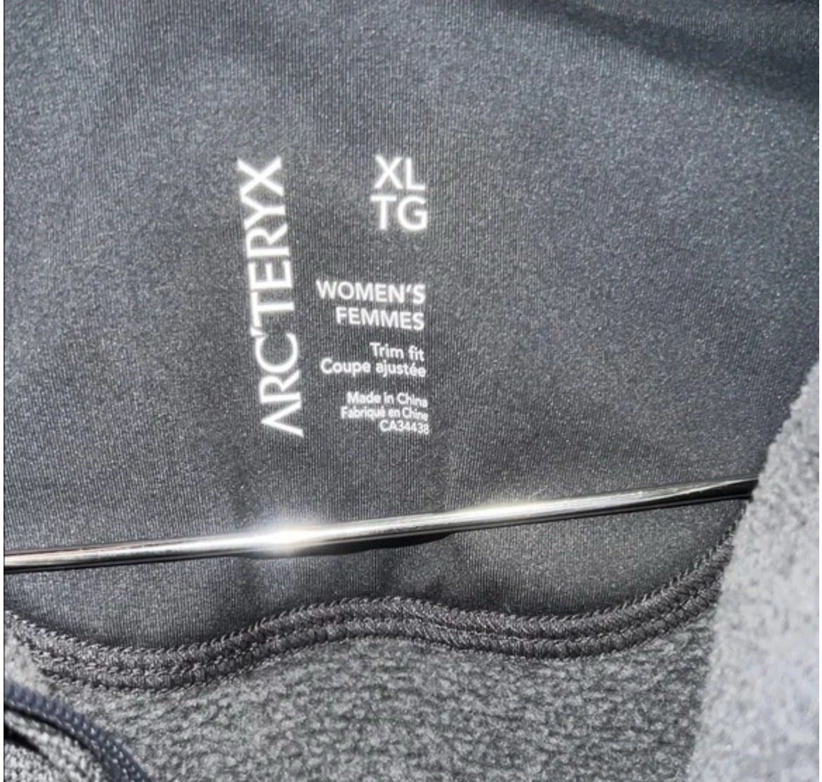 ARC'TERYX Arc’teryx Covert Jacket Full Zip Hoody Donna XL Grigio Felpa con Cappuccio Gorp Polartec