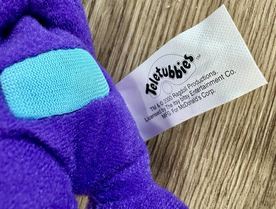 2 Teletubbies Tinky Winky Clip En Mosquetón Púrpura 5" Happy Meal Llaveros Rave Foto 4 de 4