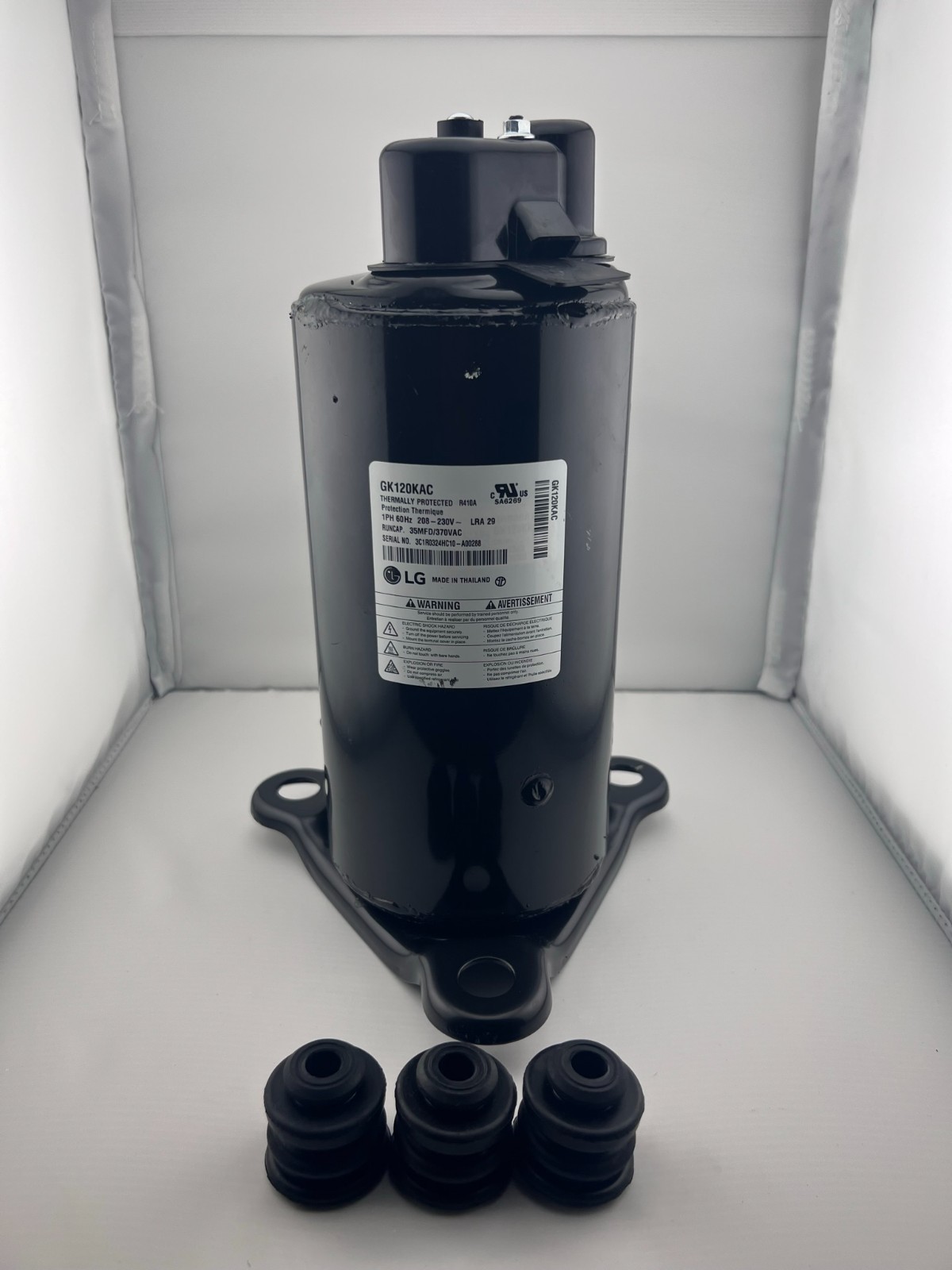 LG GK120KAC Rotary Compressor 12000 BTU 208-230V R-410A