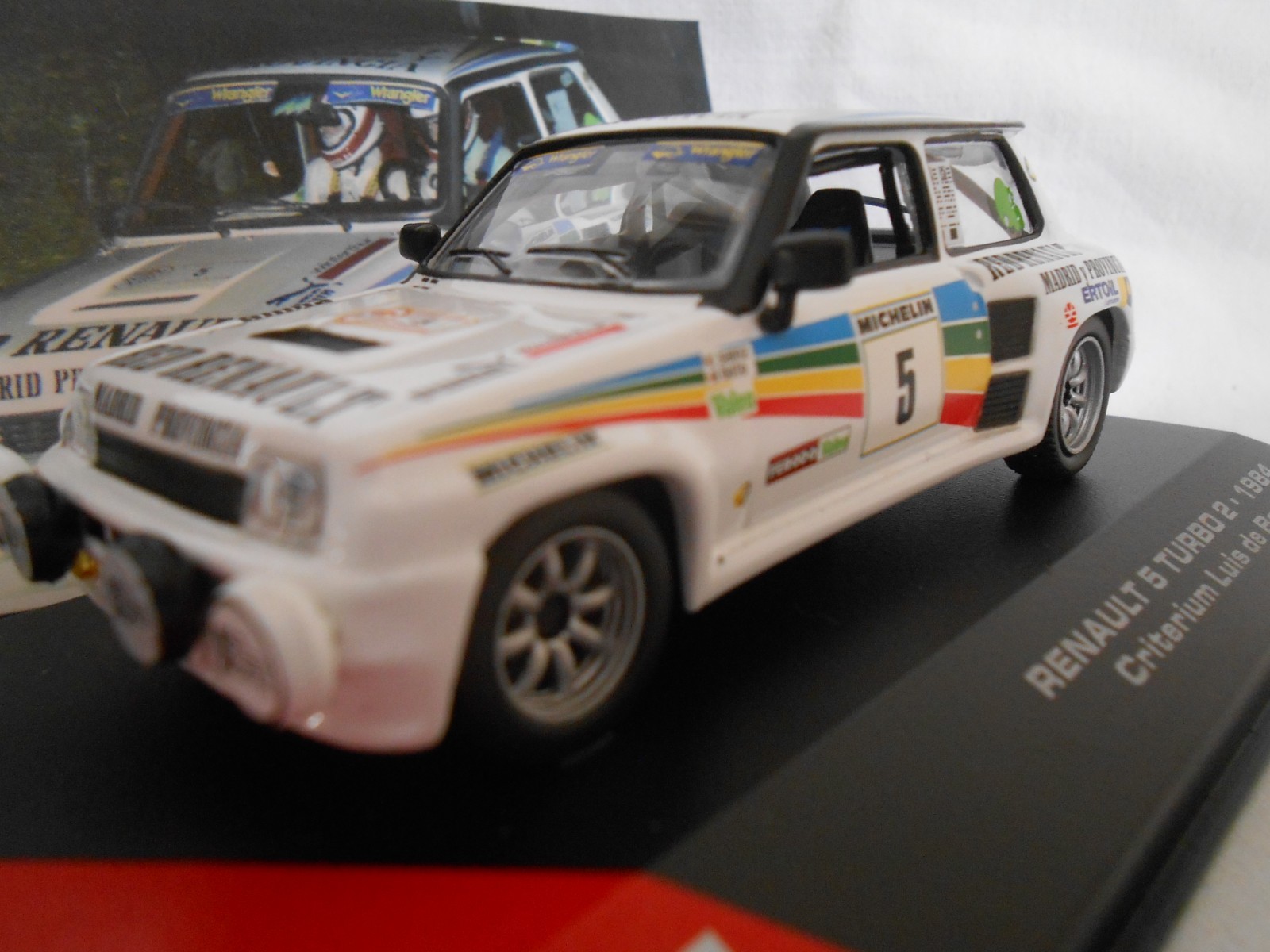 Renault 5 Turbo 2 Luis Baviera 1984 réplique de collection en résine 1/43