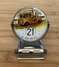 Vintage Movie Wax Museum CA Metal Flip Perpetual Calendar Souvenir Rolls Royce