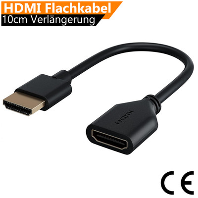 HDMI Verlängerung 10cm Kabel Ethernet Verlängerungskabel Full HD TV 3D 4K 8K UHD