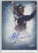 2015 Bowman Inception Prospect Auto Blue 6/150 Monte Harrison #PA-MH Auto t5p