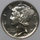 1942 10c Mercury Dime - NGC PF 66
