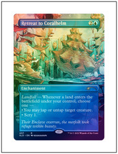 1x Retreat to Coralhelm, Secret Lair Foil, Magic the Gathering MTG NM