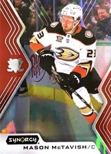 Mason McTavish 2024-25 Synergy Hockey #23 Red Bounty Unscratched