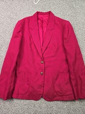 Vintage KGR Coat Womans 16 Pink Blazer Business Casual College City School
