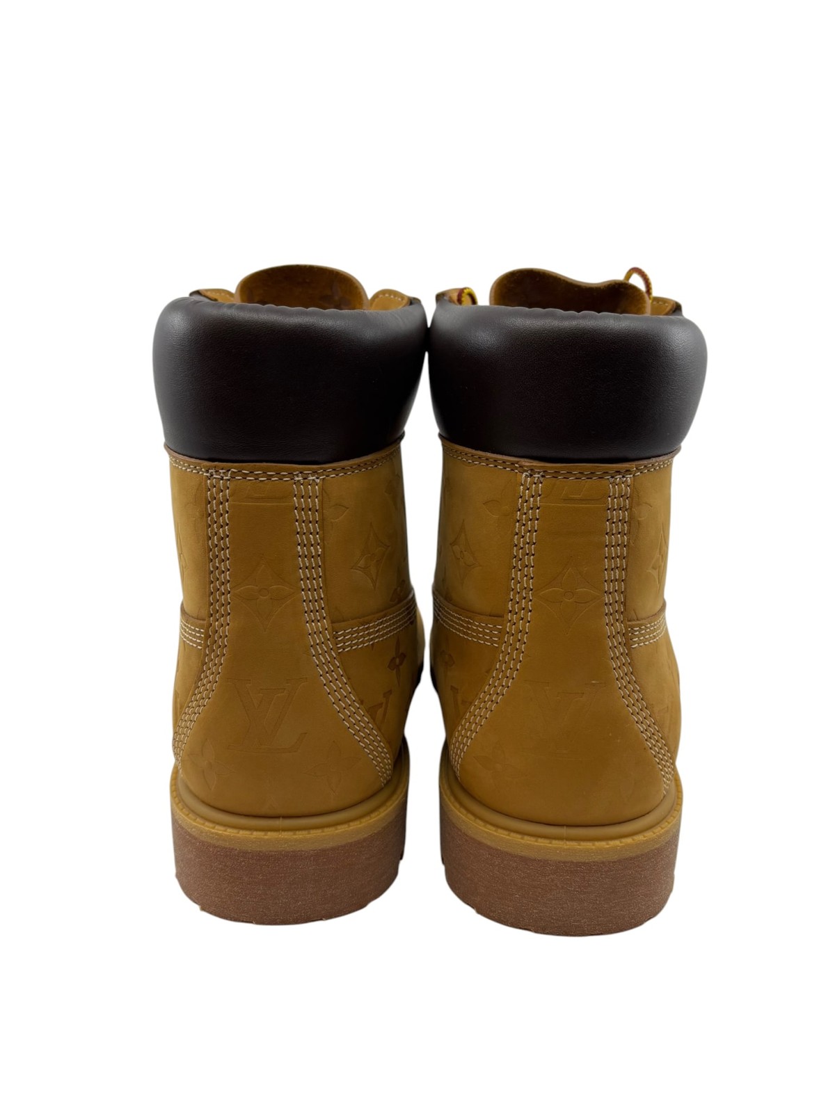 Size 12 Louis Vuitton Timberland 6" Ankle Boot Wheat Monogram image 5