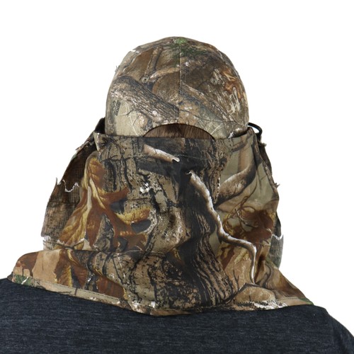 BunkerHead 3D Leafy and Cotton Camo Head Concealment System, Real Tree Xtra - Picture 4 of 7