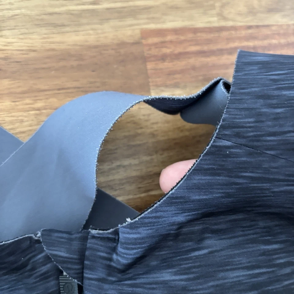 Бюстгальтер Lululemon Enlite на молнии спереди серый черный размер 34C спортивный тренажерный зал спортивные тренировки - Изображение 4 из 4