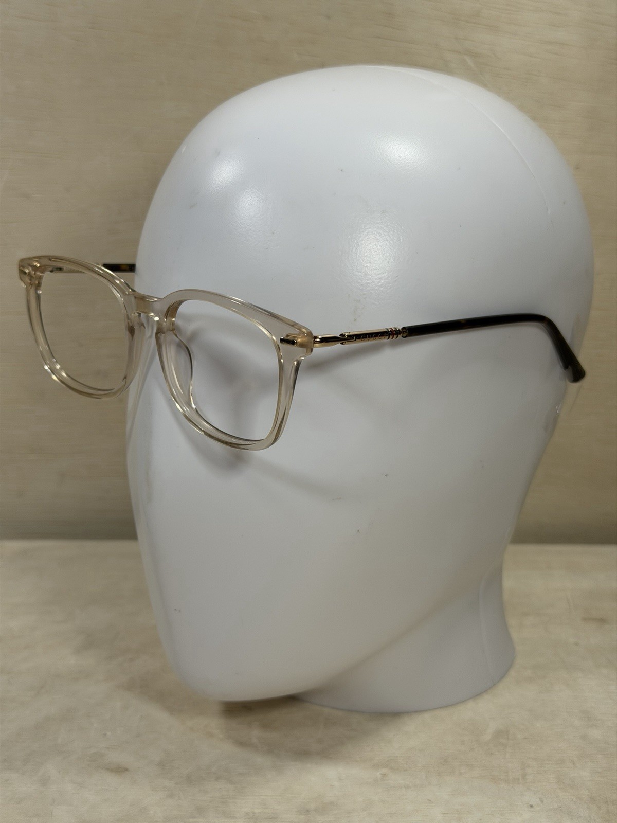 GUCCI eyeglasses CLEAR BROWN KEYHOLE ROUND glasses GG0390O 004 frames 52 21 140 thumbnail 5