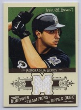 2009 UD Goodwin Champions #GCM-RB Ryan Braun Jersey Card