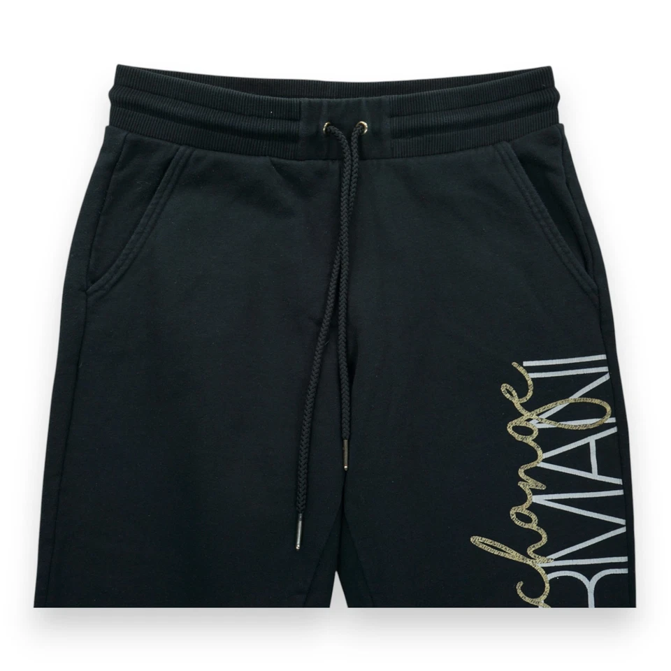 Armani Exchange Sweatpants Joggers Men's Medium Black Drawstring 7VYP77 - YJ3LZ - Image 3 of 4