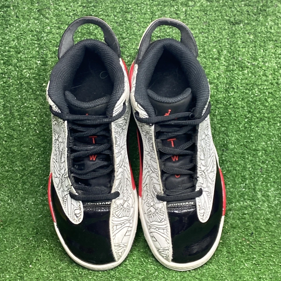 Nike Air Jordan Dub Zero PS Niños Negro/Blanco/Rojo Tenis Talla 1 Y Envío Gratis Foto 4 de 4