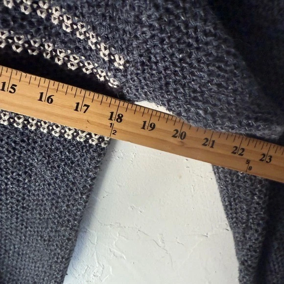 Suéter High Sierra Vintage Y2k Grueso Para Hombre Azul Tejido Cuello Botón Rayas S Foto 3 de 4