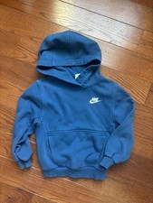 Boys XS Blue Nike Hoodie club fleece