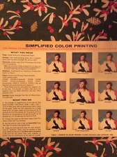 Vintage Kodak Simplified Color Printing Pamphlet E-53 Ektacolor RCPs 11 & 16-K