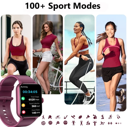 UK Smart Watch Men Women Fitness Tracker Blood Pressure Heart Rate Sport Watches - Picture 7 of 10