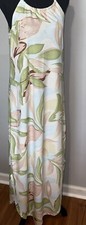 For G and PL Women's Summer Side Slit Halter Maxi Vacation/ Beach Dress Size S