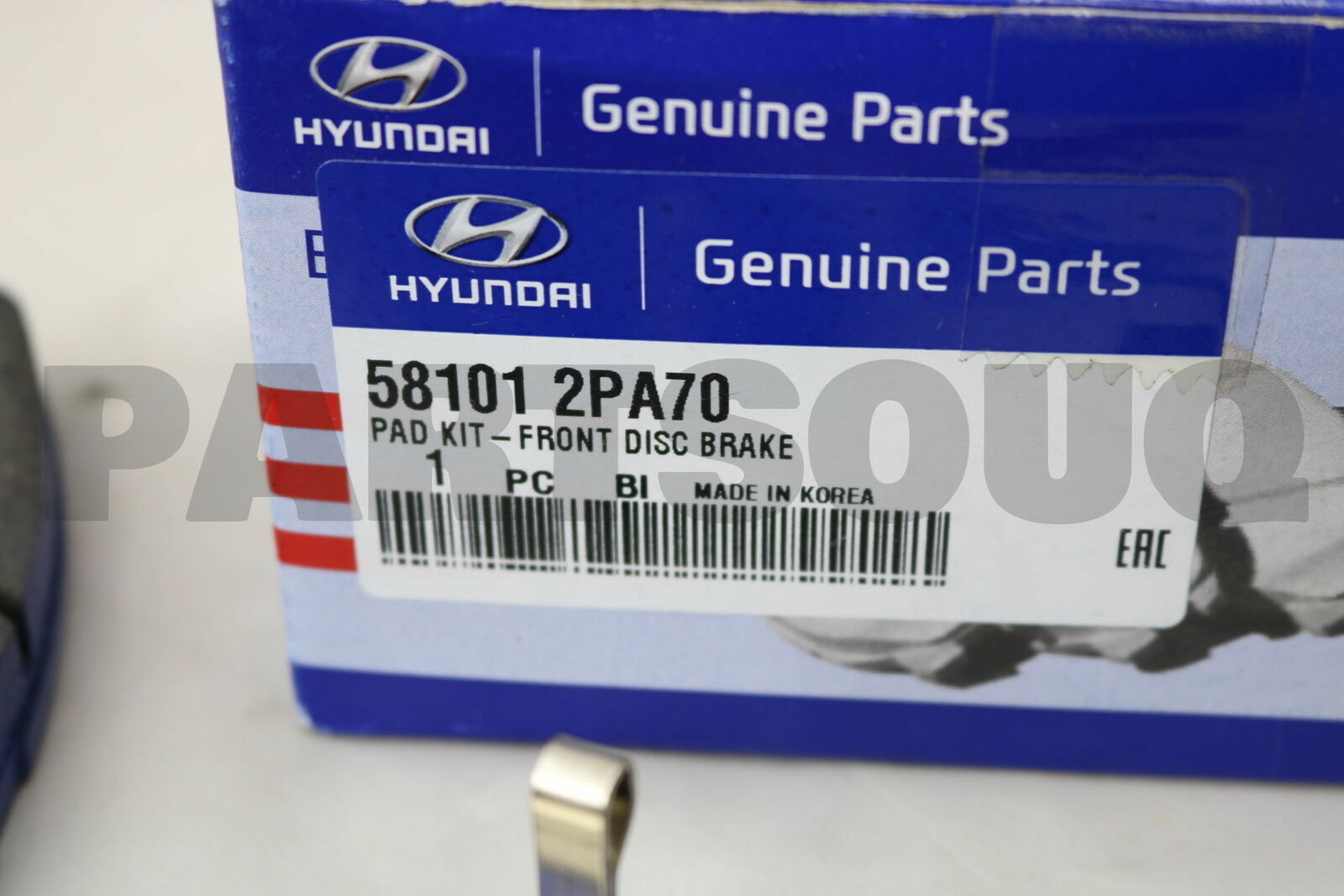 581012PA70 Genuine Hyundai / KIA PAD KIT-FR DISC BRAKE